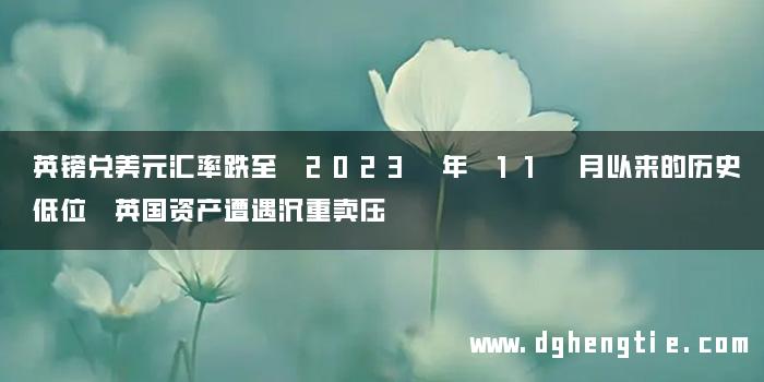 英镑兑美元汇率跌至 2023 年 11 月以来的历史低位 英国资产遭遇沉重卖压